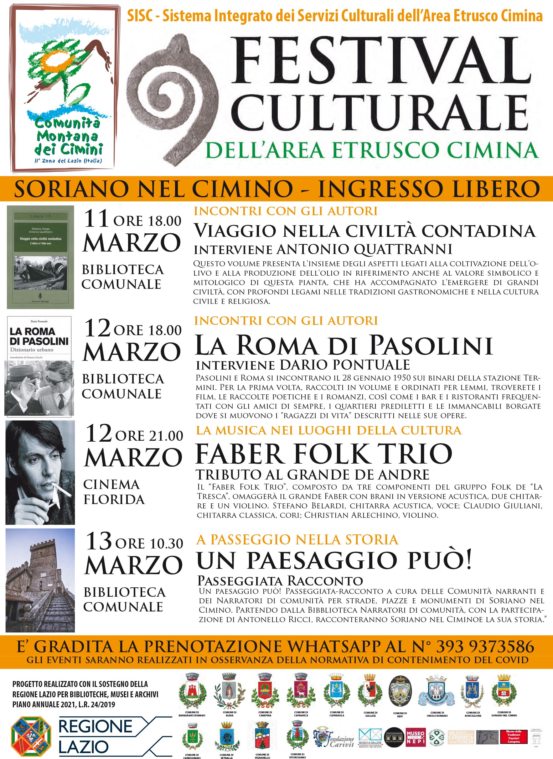 Festival Culturale dell'Area Etrusco Cimina - Soriano nel Cimino