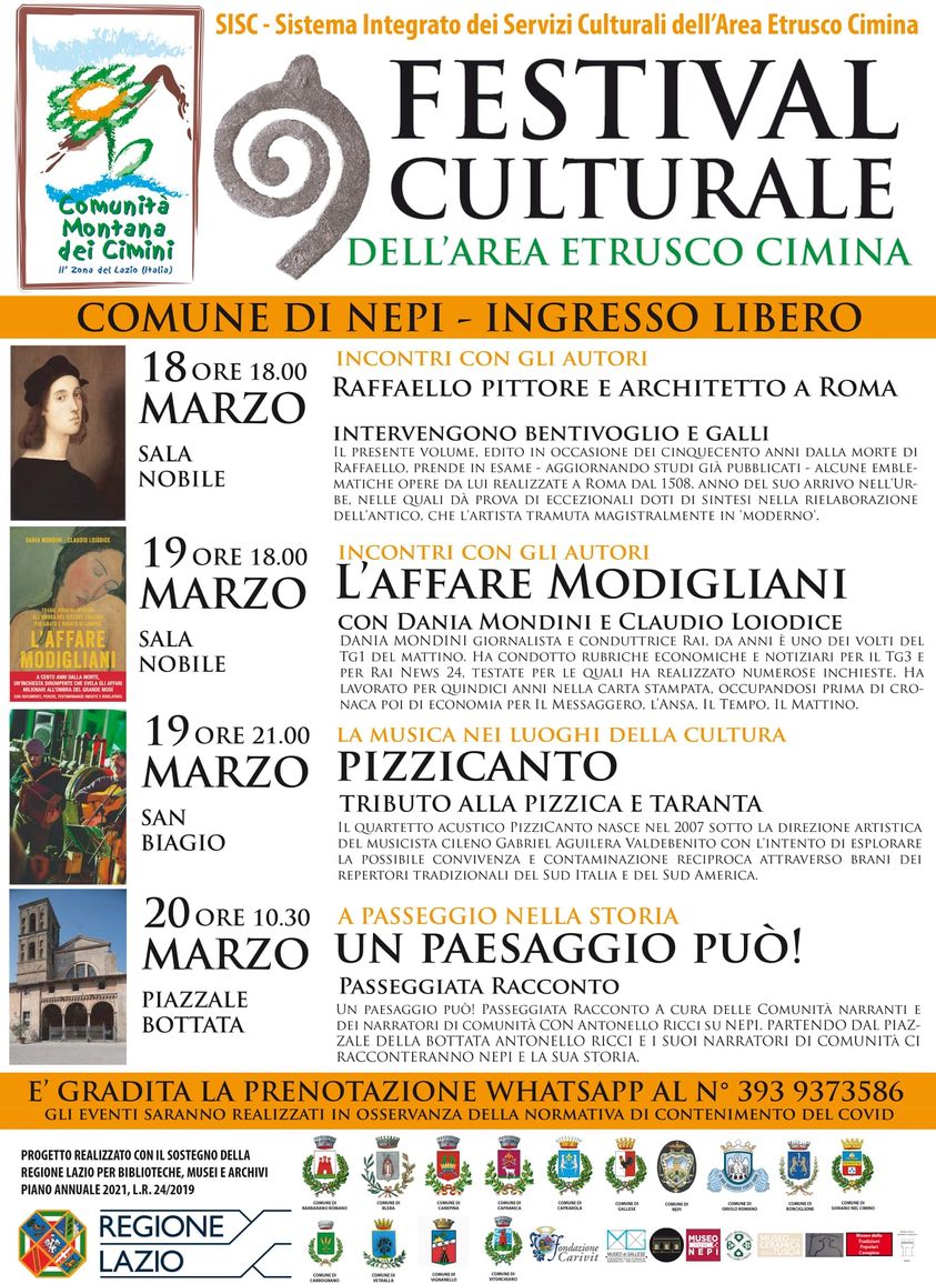 Festival Culturale dell'Area Etrusco Cimina - Gli appuntamenti a Nepi