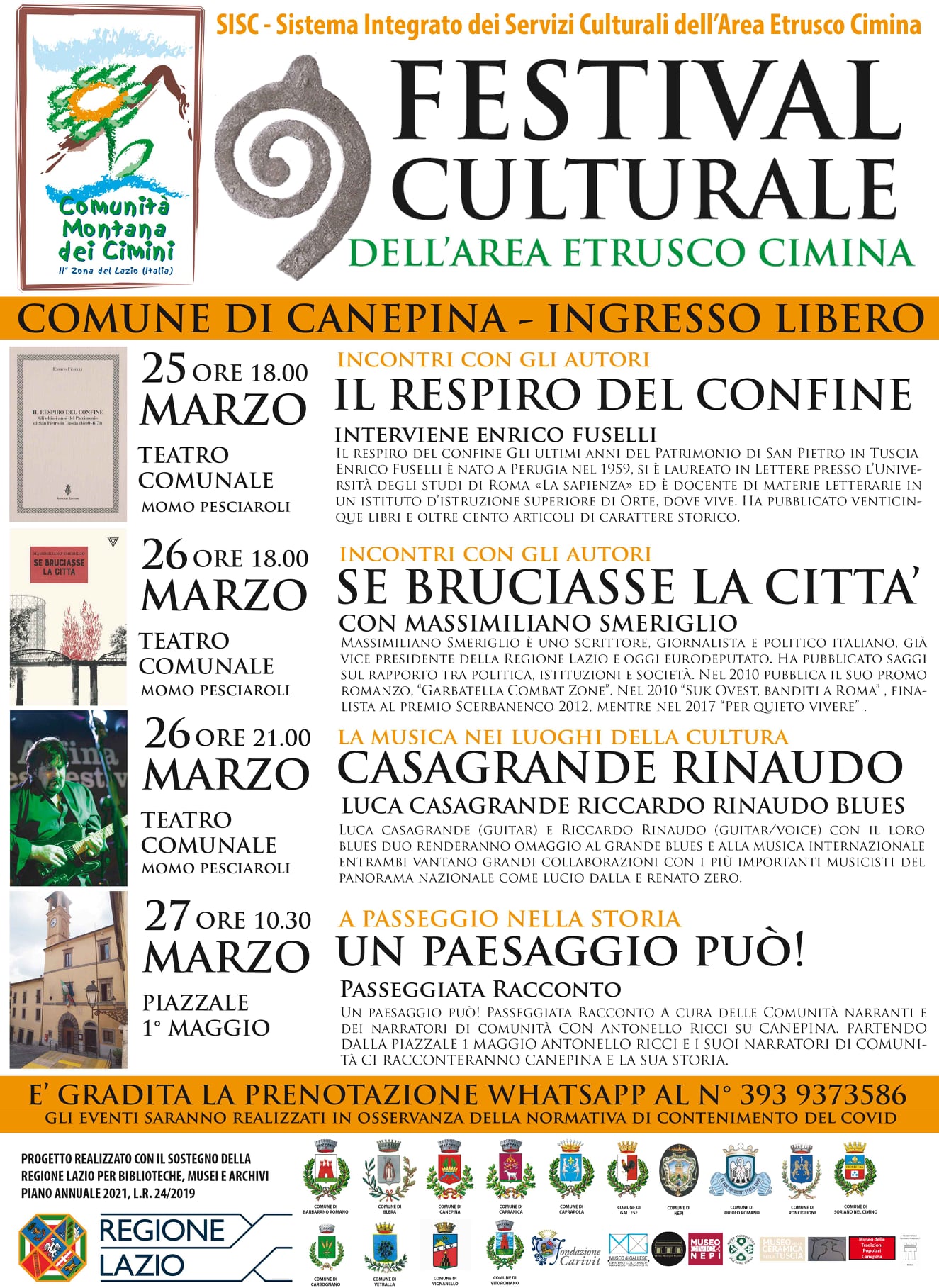 Festival Culturale dell'Area Etrusco Cimina. Canepina