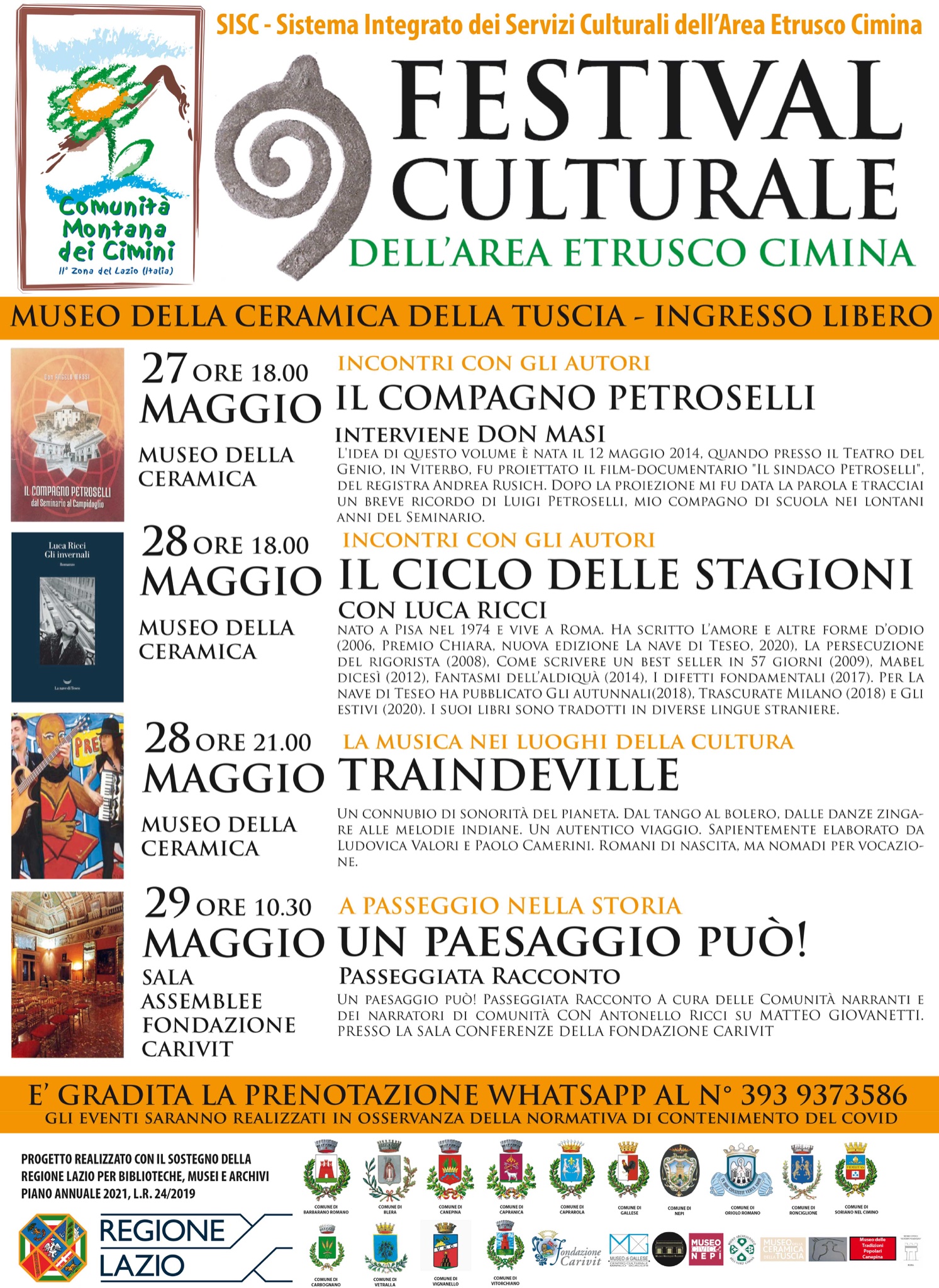 Festival Culturale dell'Area Etrusco Cimina - Museo della Ceramica della Tuscia - Viterbo