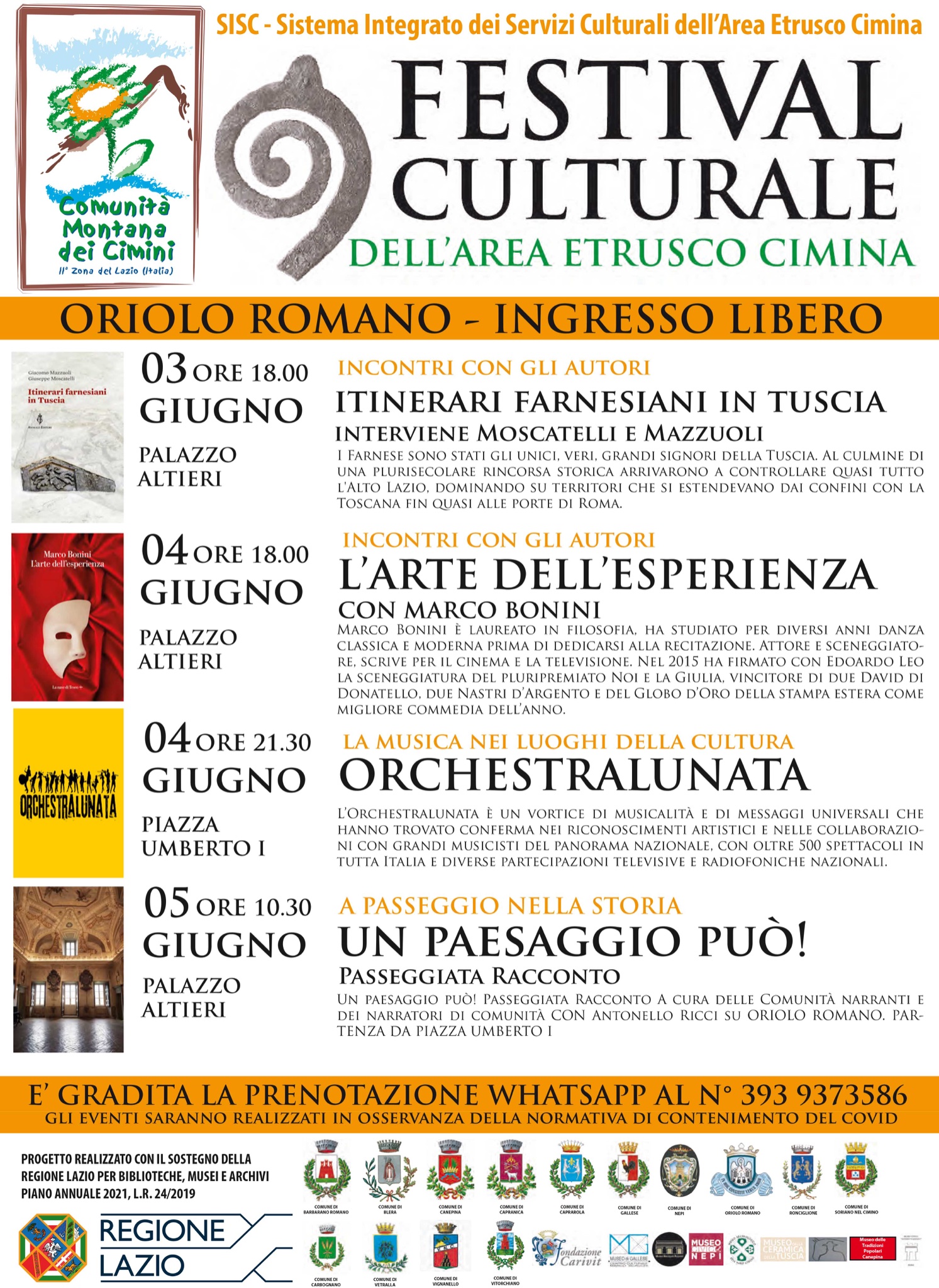 Festival Culturale dell'Area Etrusco Cimina - Oriolo Romano