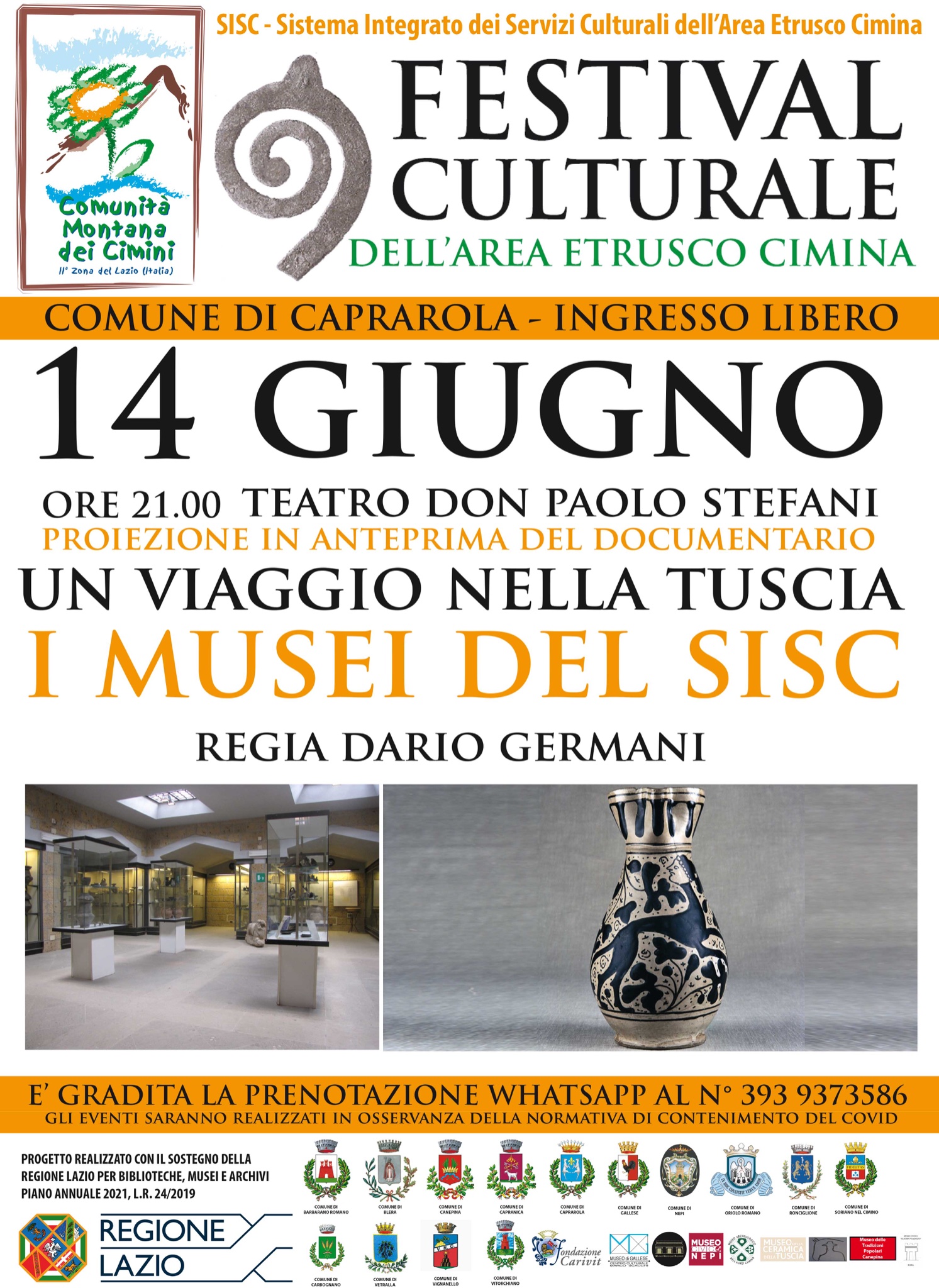 Festival Culturale dell'Area Etrusco Cimina - Caprarola -  Documentario "Un viaggio nella Tuscia"