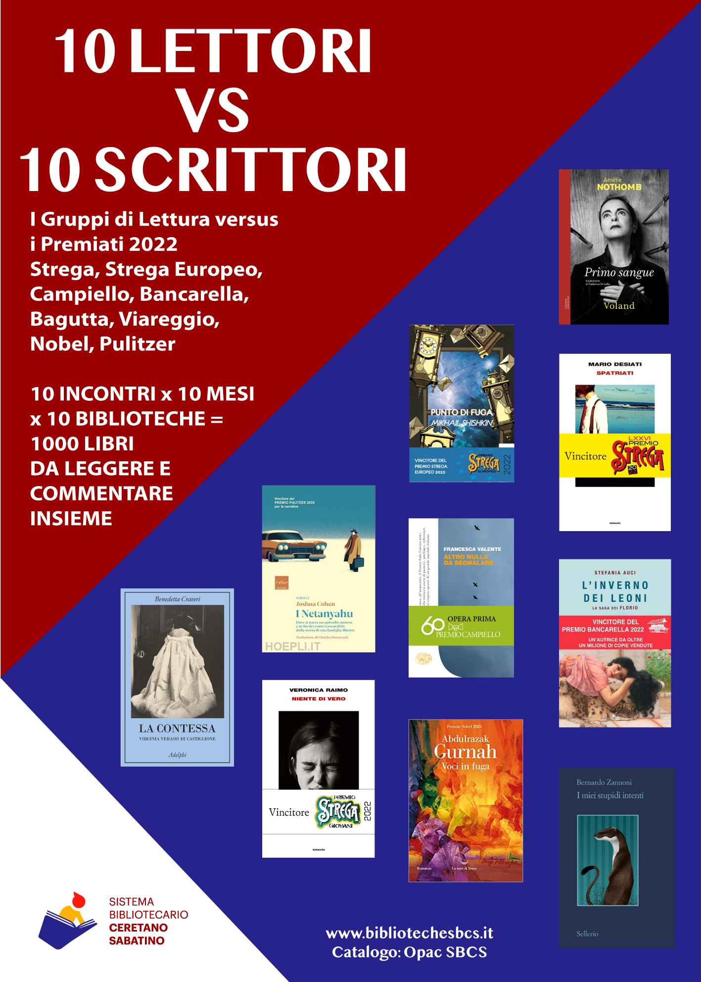 Al via "10 LETTORI vs 10 SCRITTORI" 2026 con i Gruppi di Lettura!