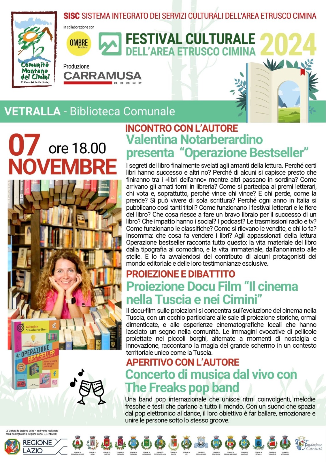 FESTIVAL CULTURALE DELL'AREA ETRUSCO CIMINA 2024 - VETRALLA - 7 NOVEMBRE