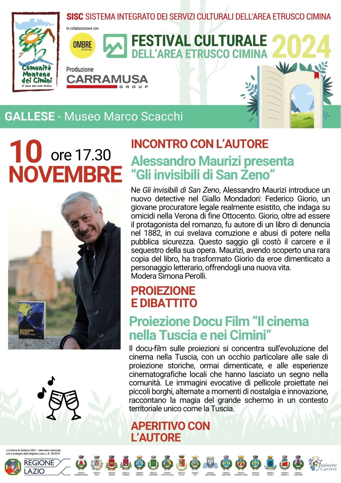 FESTIVAL CULTURALE DELL'AREA ETRUSCO CIMINA 2024 - GALLESE - 10 NOVEMBRE