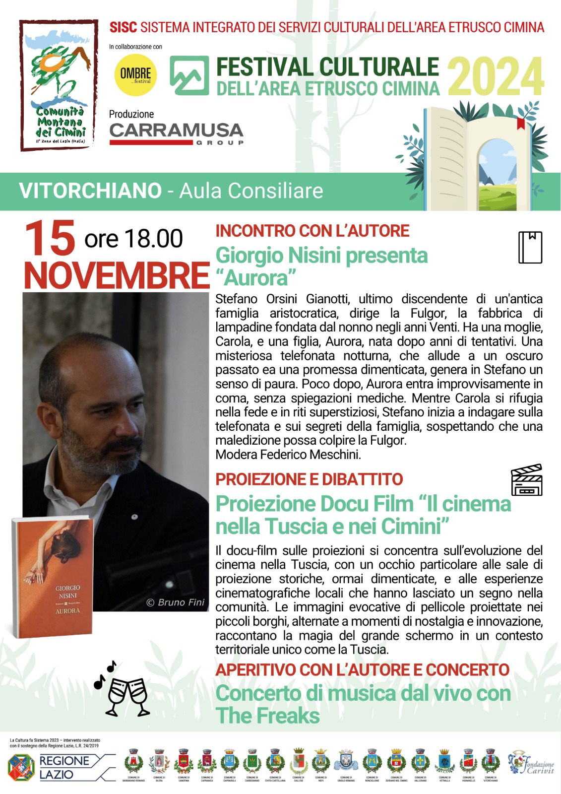FESTIVAL CULTURALE DELL'AREA ETRUSCO CIMINA 2024 - VITORCHIANO 15 NOVEMBRE