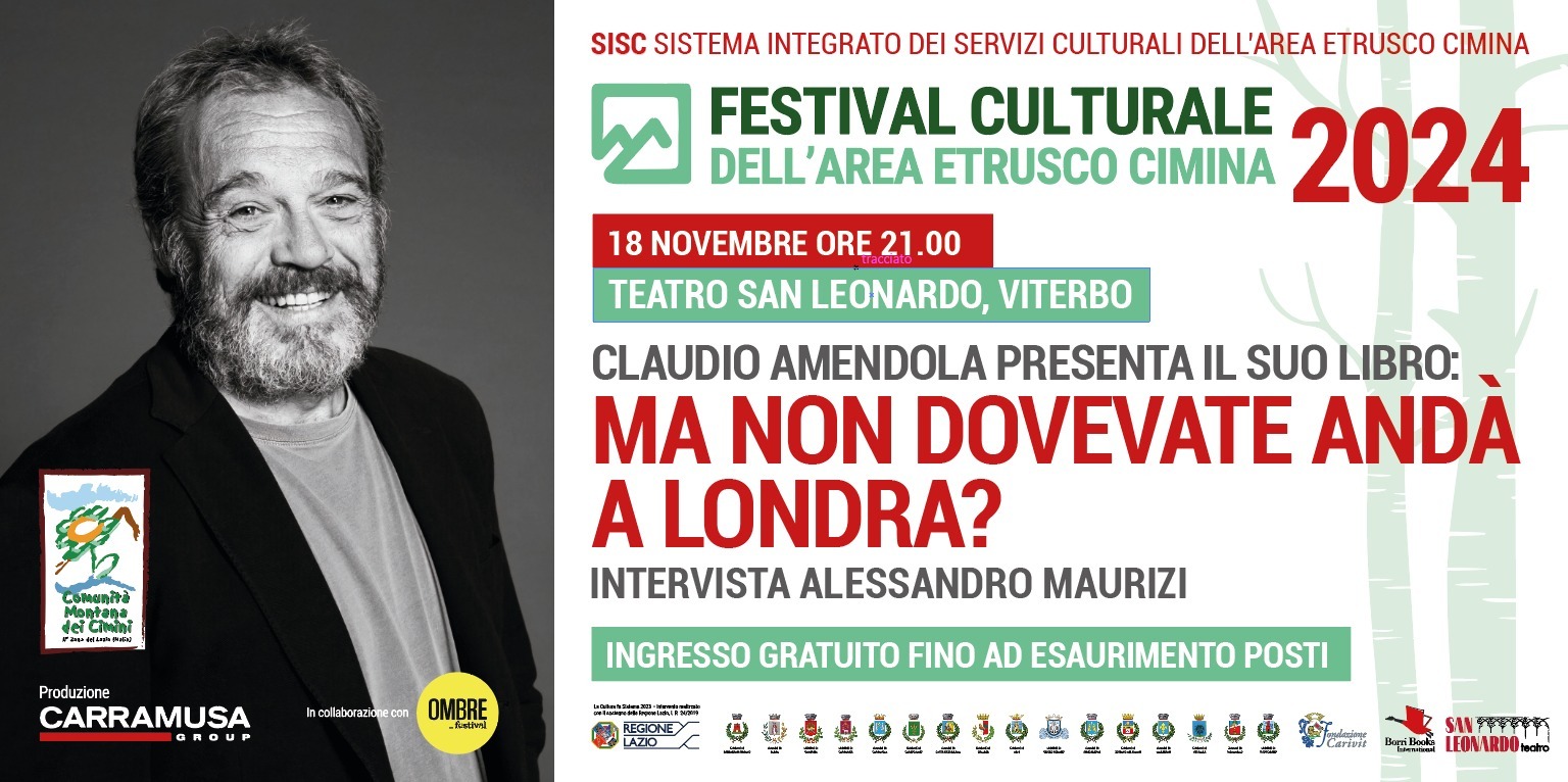 FESTIVAL CULTURALE DELL'AREA ETRUSCO CIMINA 2024 EVENTO CONCLUSIVO TEATRO SAN LEONARDO - 18 NOVEMBRE
