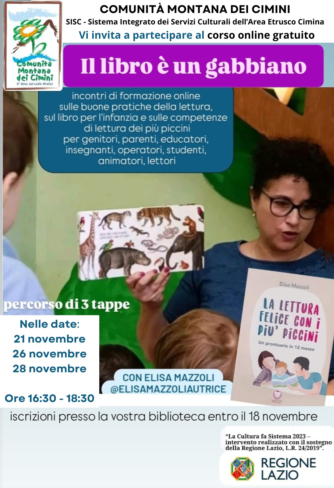 IL LIBRO E' UN GABBIANO: corso on line gratuito